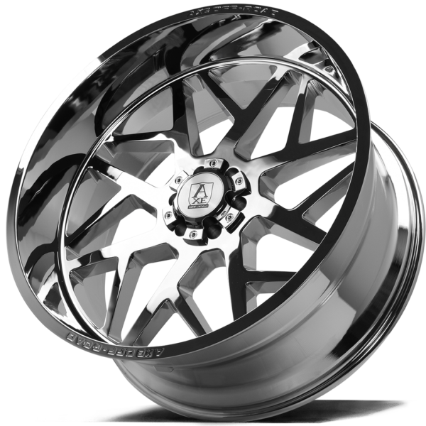 6x5.5/135 Axe Nemesis 24x12 Chrome - Image 3