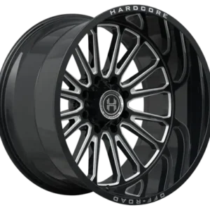 8x180 Hardcore HC108 22x12 Black Milled